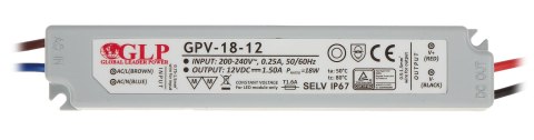 ZASILACZ IMPULSOWY 12V/1.5A/GPV ZASILACZ IMPULSOWY 12V/1.5A/GPV
