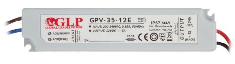 ZASILACZ IMPULSOWY 12V/3A/GPV-MINI ZASILACZ IMPULSOWY 12V/3A/GPV-MINI