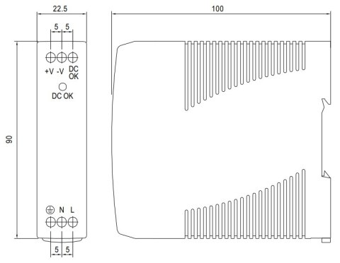 ZASILACZ IMPULSOWY MDR-10-12 ZASILACZ IMPULSOWY MDR-10-12