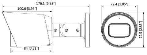 KAMERA AHD, HD-CVI, HD-TVI, PAL HAC-HFW1800T-A-0280B - 8.3 Mpx 2.8 mm DAHUA KAMERA AHD, HD-CVI, HD-TVI, PAL HAC-HFW1800T-A-0280B - 8.3 Mpx 2.8 mm DAHUA