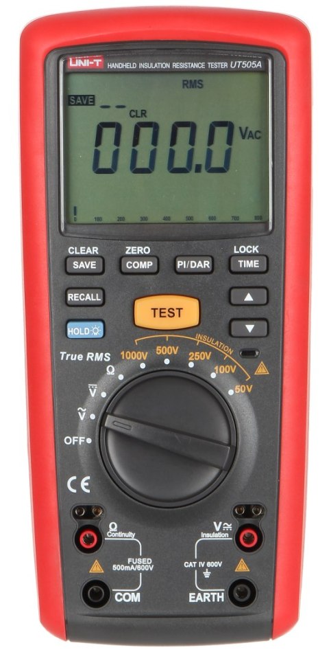 MIERNIK REZYSTANCJI IZOLACJI UT-505A UNI-T MIERNIK REZYSTANCJI IZOLACJI UT-505A UNI-T