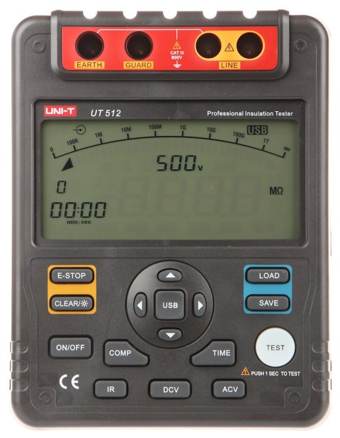 MIERNIK REZYSTANCJI IZOLACJI UT-512 UNI-T MIERNIK REZYSTANCJI IZOLACJI UT-512 UNI-T