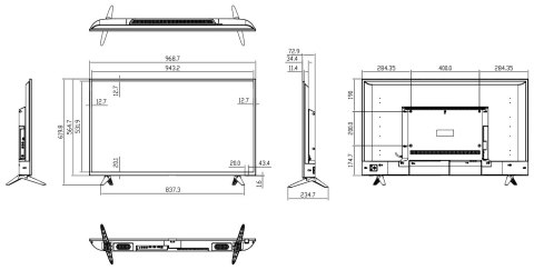 MONITOR VGA, HDMI, AUDIO LM43-F200 43 " - 1080p DAHUA MONITOR VGA, HDMI, AUDIO LM43-F200 43 " - 1080p DAHUA