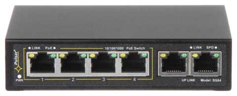SWITCH POE SG-64 4-PORTOWY PULSAR SWITCH POE SG-64 4-PORTOWY PULSAR