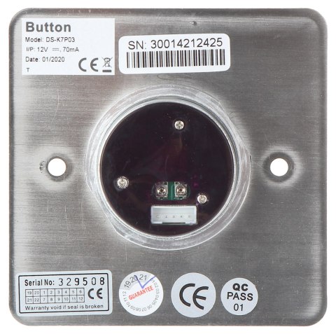 BEZDOTYKOWY PRZYCISK OTWARCIA DRZWI DS-K7P03 Hikvision BEZDOTYKOWY PRZYCISK OTWARCIA DRZWI DS-K7P03 Hikvision