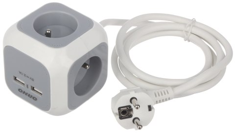 LISTWA ZASILAJĄCA OR-AE-13144 (4 GNIAZDA + 2 USB) ORNO LISTWA ZASILAJĄCA OR-AE-13144 (4 GNIAZDA + 2 USB) ORNO