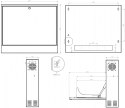 SZAFA RACK WISZĄCA CR19-2U-130-W STALFLEX