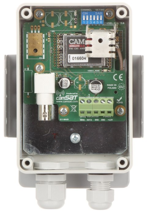 ZESTAW DO TRANSMISJI BEZPRZEWODOWEJ 5.8 GHz CAM-ANALOG-2.0 KOMPLET TXRX ZESTAW DO TRANSMISJI BEZPRZEWODOWEJ 5.8 GHz CAM-ANALOG-2.0 KOMPLET TXRX