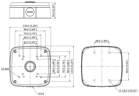 UCHWYT KAMERY PFA121-V2 DAHUA UCHWYT KAMERY PFA121-V2 DAHUA