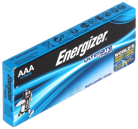 BATERIA LITOWA BAT-AAA-LITHIUM/E*P10 1.5 V LR03 AAA ENERGIZER BATERIA LITOWA BAT-AAA-LITHIUM/E*P10 1.5 V LR03 AAA ENERGIZER
