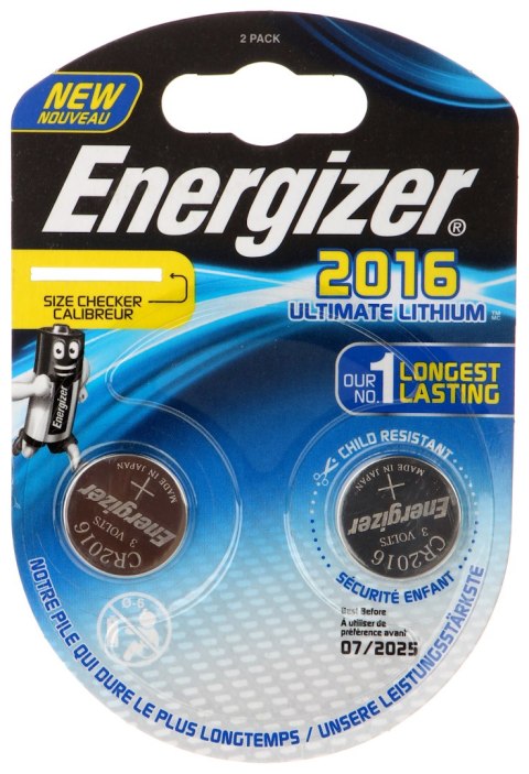 BATERIA LITOWA BAT-CR2016-LITHIUM*P2 ENERGIZER BATERIA LITOWA BAT-CR2016-LITHIUM*P2 ENERGIZER