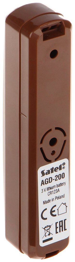 BEZPRZEWODOWA CZUJKA ZBICIA SZKŁA AGD-200-BR (Glass Break Detector BR) SATEL BEZPRZEWODOWA CZUJKA ZBICIA SZKŁA AGD-200-BR (Glass Break Detector BR) SATEL