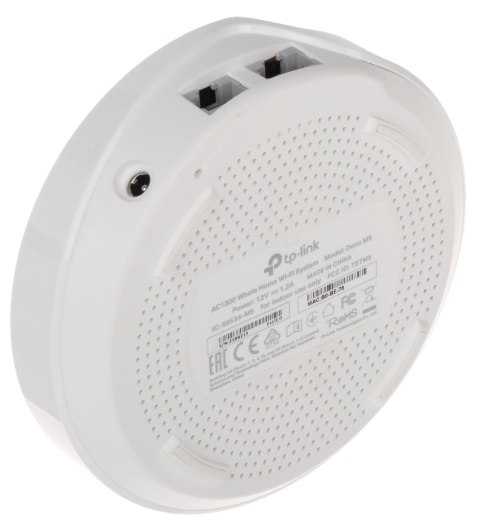 DOMOWY SYSTEM WI-FI DECO-M5(3-PACK) 2.4 GHz, 5 GHz 400 Mb/s + 867 Mb/s TP-LINK DOMOWY SYSTEM WI-FI DECO-M5(3-PACK) 2.4 GHz, 5 GHz 400 Mb/s + 867 Mb/s TP-LINK