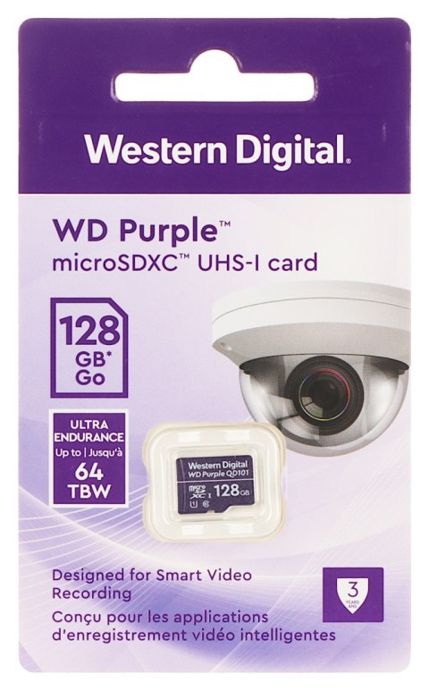 KARTA PAMIĘCI SD-MICRO-10/128-WD microSD UHS-I, SDXC 128 GB Western Digital KARTA PAMIĘCI SD-MICRO-10/128-WD microSD UHS-I, SDXC 128 GB Western Digital