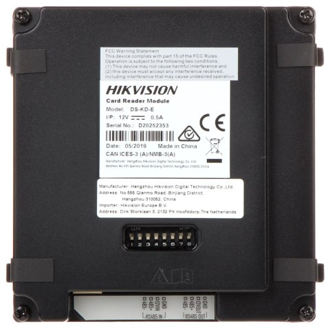 MODUŁ CZYTNIKA ZBLIŻENIOWEGO DS-KD-E Hikvision MODUŁ CZYTNIKA ZBLIŻENIOWEGO DS-KD-E Hikvision
