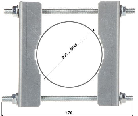 UCHWYT NA SŁUP OR-100/S UCHWYT NA SŁUP OR-100/S