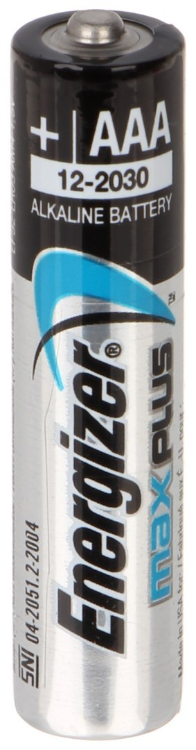BATERIA ALKALICZNA BAT-AAA-MAXPLUS*P4 1.5 V LR03 ENERGIZER BATERIA ALKALICZNA BAT-AAA-MAXPLUS*P4 1.5 V LR03 ENERGIZER