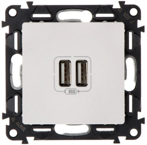 GNIAZDO ŁADOWANIA LE-753112 Valena Life 2 PORTY USB 2.4A/5V LEGRAND GNIAZDO ŁADOWANIA LE-753112 Valena Life 2 PORTY USB 2.4A/5V LEGRAND