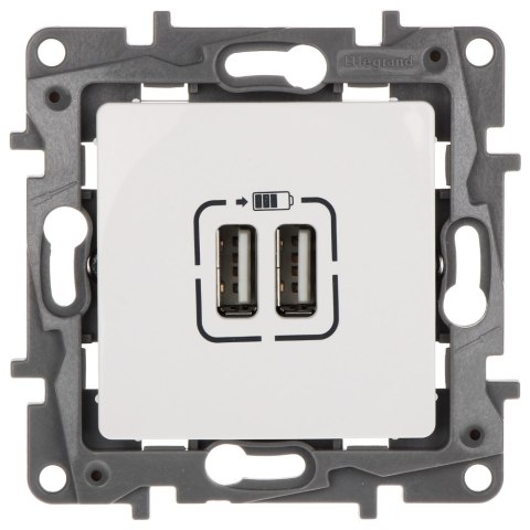 GNIAZDO ŁADOWANIA LE-764594 Niloe 2 PORTY USB 2.4A/5V LEGRAND GNIAZDO ŁADOWANIA LE-764594 Niloe 2 PORTY USB 2.4A/5V LEGRAND