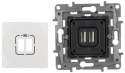 GNIAZDO ŁADOWANIA LE-764594 Niloe 2 PORTY USB 2.4A/5V LEGRAND