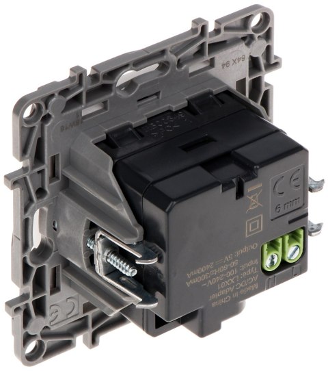GNIAZDO ŁADOWANIA LE-764594 Niloe 2 PORTY USB 2.4A/5V LEGRAND GNIAZDO ŁADOWANIA LE-764594 Niloe 2 PORTY USB 2.4A/5V LEGRAND