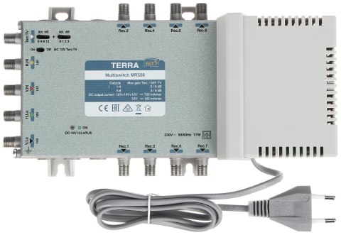 MULTISWITCH MR-508 5 WEJŚĆ / 8 WYJŚĆ TERRA MULTISWITCH MR-508 5 WEJŚĆ / 8 WYJŚĆ TERRA