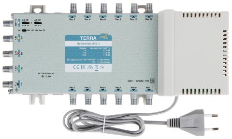 MULTISWITCH MR-512 5 WEJŚĆ / 12 WYJŚĆ TERRA MULTISWITCH MR-512 5 WEJŚĆ / 12 WYJŚĆ TERRA