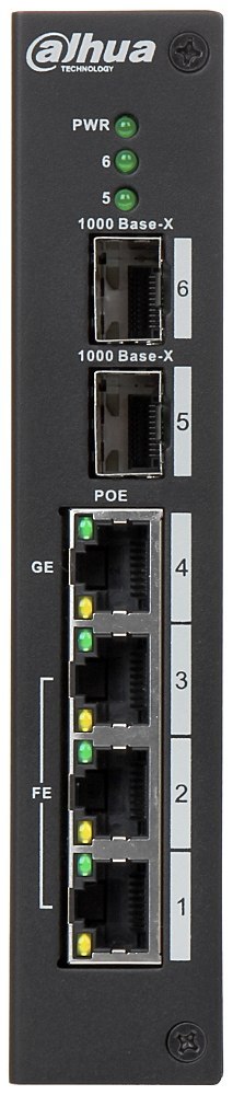 SWITCH PRZEMYSŁOWY POE PFS3206-4P-96 4-PORTOWY SFP DAHUA SWITCH PRZEMYSŁOWY POE PFS3206-4P-96 4-PORTOWY SFP DAHUA