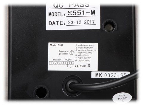 WIDEODOMOFON ZINTEGROWANY ZE SKRZYNKĄ NA LISTY S551-SKP VIDOS WIDEODOMOFON ZINTEGROWANY ZE SKRZYNKĄ NA LISTY S551-SKP VIDOS