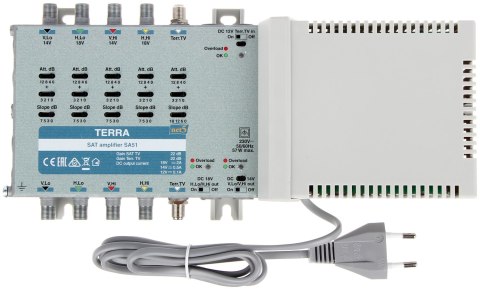 WZMACNIACZ DO MULTISWITCHY SA-51 5 WEJŚĆ / 5 WYJŚĆ TERRA WZMACNIACZ DO MULTISWITCHY SA-51 5 WEJŚĆ / 5 WYJŚĆ TERRA