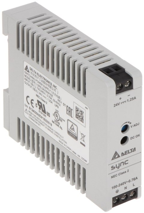 ZASILACZ IMPULSOWY DRS-24V30W-1NZ Delta Electronics ZASILACZ IMPULSOWY DRS-24V30W-1NZ Delta Electronics