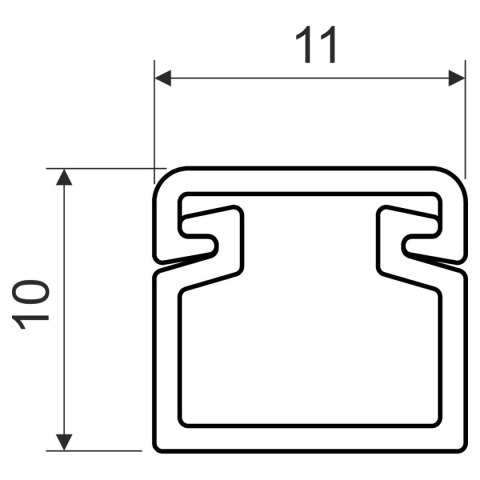 KORYTO KABLOWE PROSTE LV-11X10/HD KOPOS KORYTO KABLOWE PROSTE LV-11X10/HD KOPOS