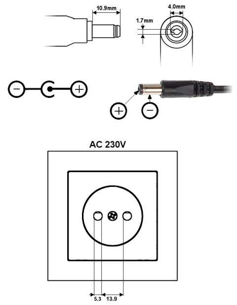 ZASILACZ 6V/2A/4.0 ZASILACZ 6V/2A/4.0