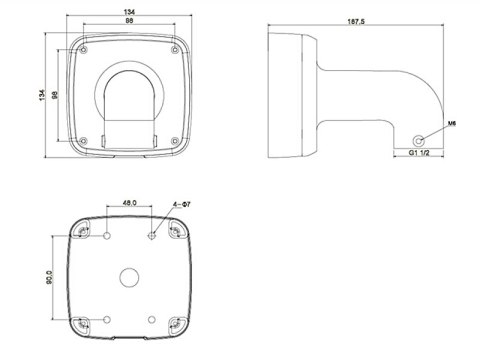ADAPTER RURY PFB302S-V2 DAHUA ADAPTER RURY PFB302S-V2 DAHUA