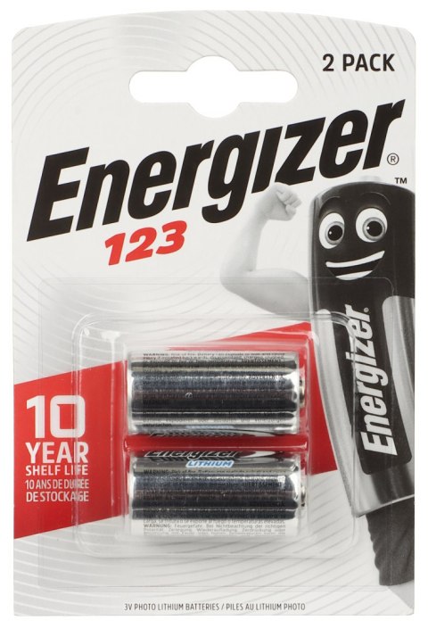 BATERIA LITOWA BAT-CR123A/E*P2 3 V CR123A ENERGIZER BATERIA LITOWA BAT-CR123A/E*P2 3 V CR123A ENERGIZER