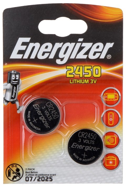 BATERIA LITOWA BAT-CR2450*P2 ENERGIZER BATERIA LITOWA BAT-CR2450*P2 ENERGIZER