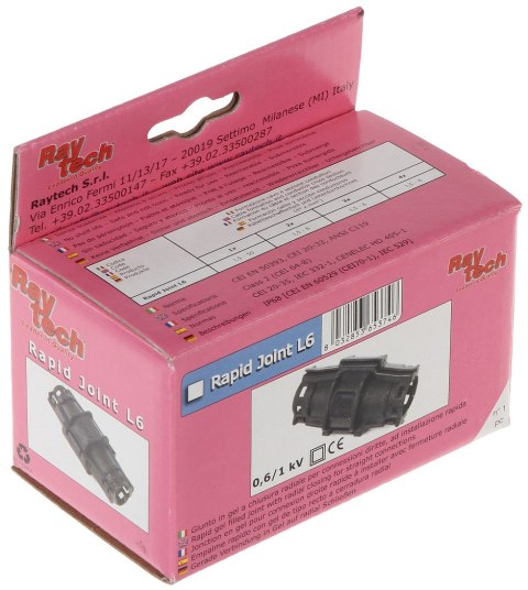 MUFA PRZELOTOWA GELBOX RAPID-JOINT-L6 IPx8 RayTech MUFA PRZELOTOWA GELBOX RAPID-JOINT-L6 IPx8 RayTech