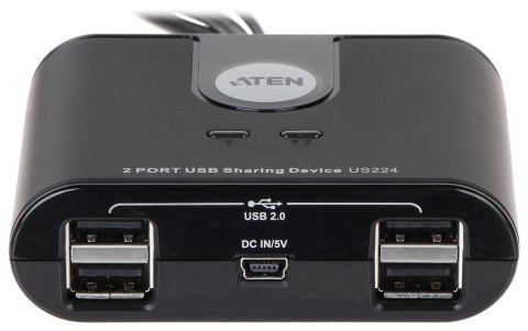 PRZEŁĄCZNIK USB + HUB USB US-224 2 X 115 cm PRZEŁĄCZNIK USB + HUB USB US-224 2 X 115 cm