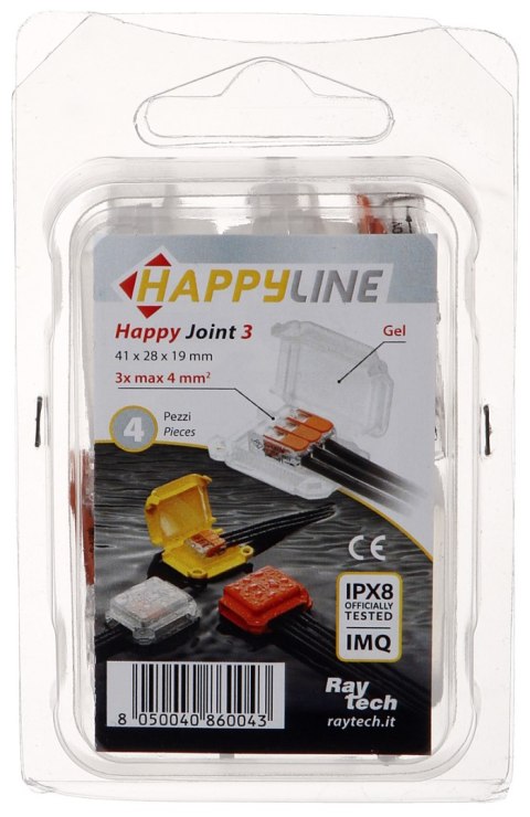 PUSZKA POŁĄCZENIOWA GELBOX HAPPY-JOINT-3 IP68 RayTech PUSZKA POŁĄCZENIOWA GELBOX HAPPY-JOINT-3 IP68 RayTech