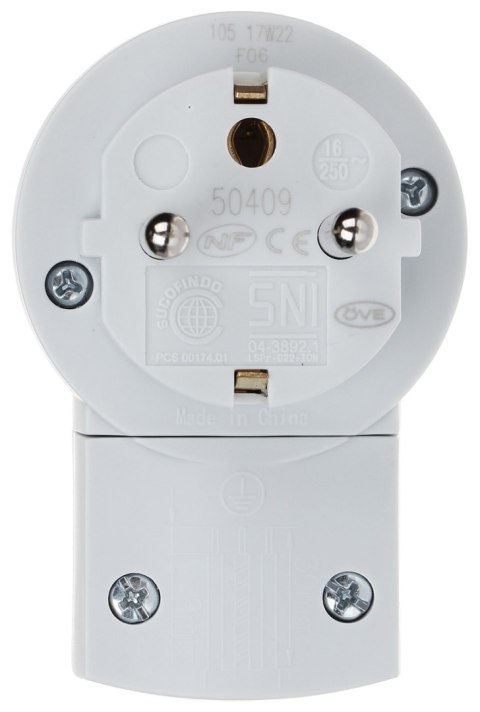 WTYCZKA KĄTOWA LE-50409 230 V 16 A LEGRAND WTYCZKA KĄTOWA LE-50409 230 V 16 A LEGRAND
