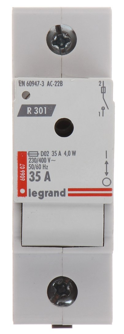 ROZŁĄCZNIK BEZPIECZNIKOWY LE-606607 JEDNOFAZOWY 35 A D02 LEGRAND ROZŁĄCZNIK BEZPIECZNIKOWY LE-606607 JEDNOFAZOWY 35 A D02 LEGRAND
