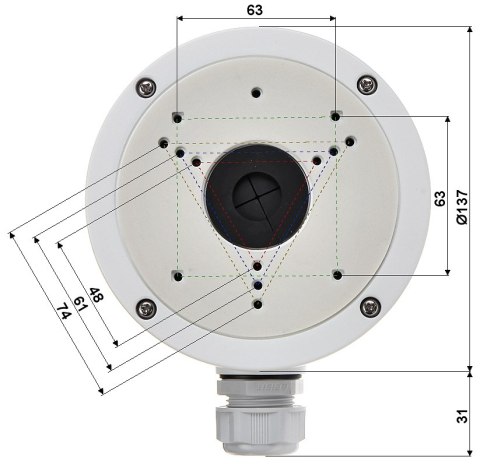 UCHWYT DO KAMER KULISTYCH DS-1280ZJ-S Hikvision UCHWYT DO KAMER KULISTYCH DS-1280ZJ-S Hikvision
