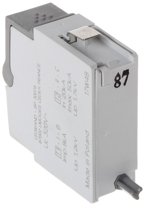 WKŁAD OGRANICZNIKA PRZEPIĘĆ LE-412302 TYP 1+2 50 kA LEGRAND WKŁAD OGRANICZNIKA PRZEPIĘĆ LE-412302 TYP 1+2 50 kA LEGRAND