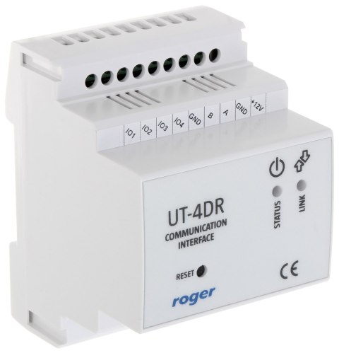 INTERFEJS KOMUNIKACYJNY UT-4DR LAN-RS485 ROGER INTERFEJS KOMUNIKACYJNY UT-4DR LAN-RS485 ROGER