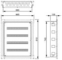 ROZDZIELNICA PODTYNKOWA 96-MODUŁOWA LE-337224 XL3 S 160 LEGRAND
