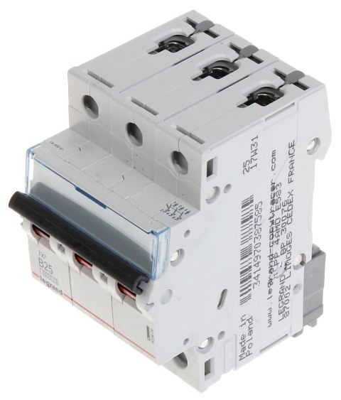 WYŁĄCZNIK NADPRĄDOWY LE-403404 TRÓJFAZOWY 25 A TYP B LEGRAND WYŁĄCZNIK NADPRĄDOWY LE-403404 TRÓJFAZOWY 25 A TYP B LEGRAND