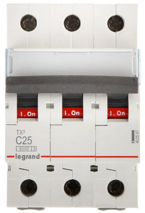 WYŁĄCZNIK NADPRĄDOWY LE-403547 TRÓJFAZOWY 25 A TYP C LEGRAND WYŁĄCZNIK NADPRĄDOWY LE-403547 TRÓJFAZOWY 25 A TYP C LEGRAND