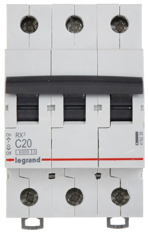 WYŁĄCZNIK NADPRĄDOWY LE-419236 TRÓJFAZOWY 20 A TYP C LEGRAND WYŁĄCZNIK NADPRĄDOWY LE-419236 TRÓJFAZOWY 20 A TYP C LEGRAND