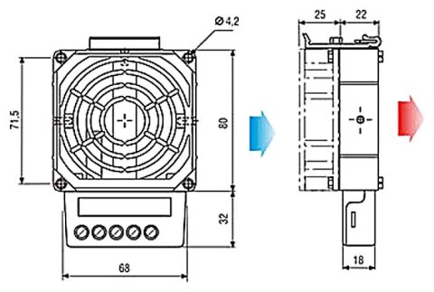 DMUCHAWA GRZEWCZA HVL-031-100W DMUCHAWA GRZEWCZA HVL-031-100W