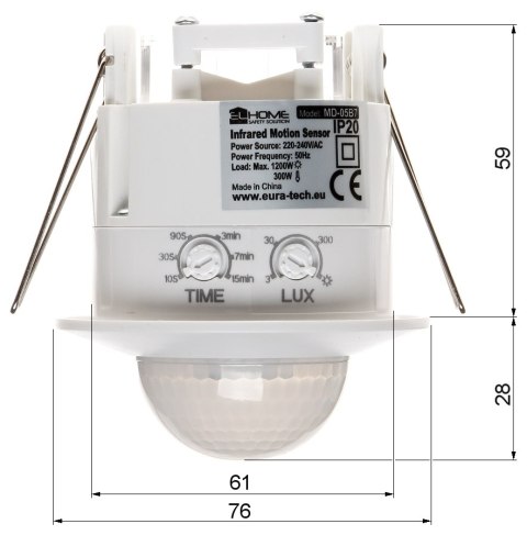 SUFITOWY CZUJNIK RUCHU MD-05B7 AC 230V SUFITOWY CZUJNIK RUCHU MD-05B7 AC 230V